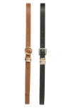 Linea Pelle 2-for-1 Assorted Belts In Multi