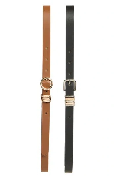 Linea Pelle 2-for-1 Assorted Belts In Multi