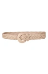 Linea Pelle Braided Belt In Brown
