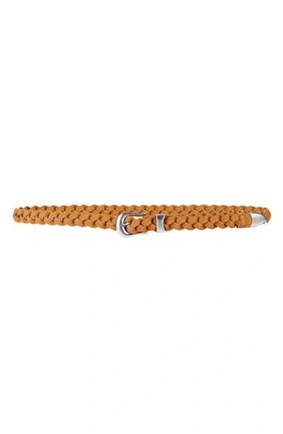 Linea Pelle Braided Belt In Brown