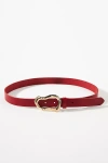 Linea Pelle By Anthropologie Structural Buckle Belt In Red