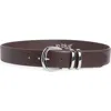 Linea Pelle Chunky Harness Faux Leather Belt In Brown
