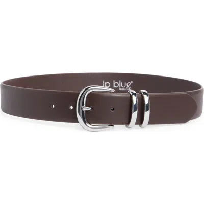 Linea Pelle Chunky Harness Faux Leather Belt In Brown