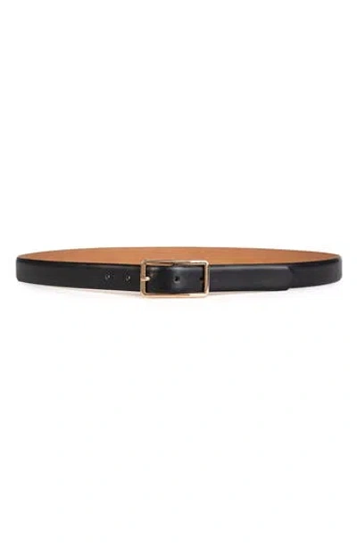 Linea Pelle Feather Wedge Belt In Black