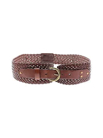Pre-owned Linea Pelle Leather Belt In Brown