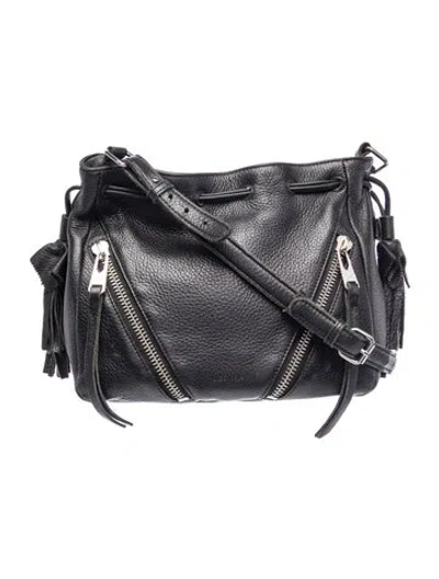 Pre-owned Linea Pelle Leather Crossbody Bag In Black