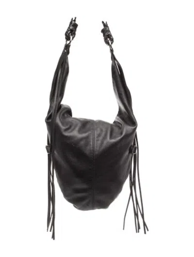 Pre-owned Linea Pelle Leather Hobo In Black