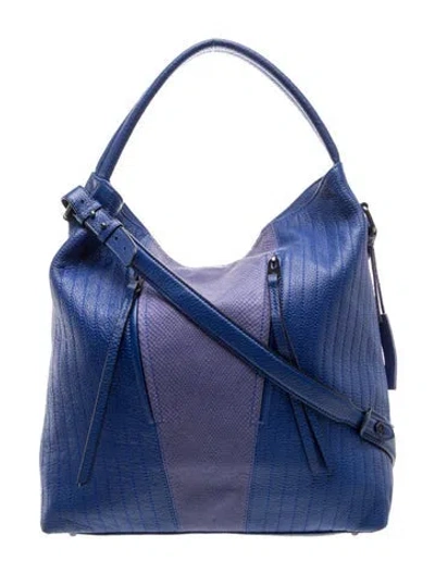 Pre-owned Linea Pelle Leather Hobo In Blue