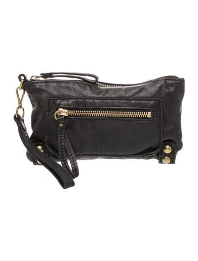 Pre-owned Linea Pelle Leather Minaudière In Black