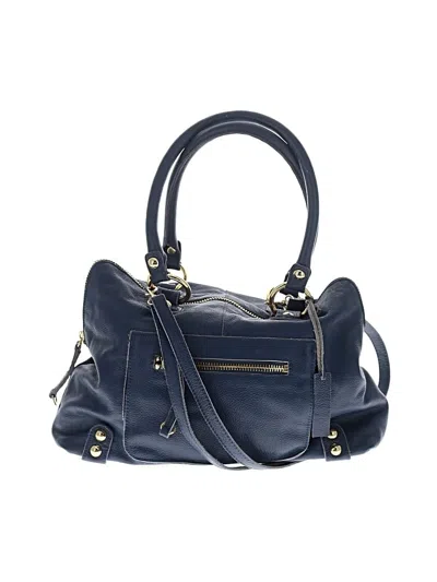 Pre-owned Linea Pelle Leather Satchel In Blue