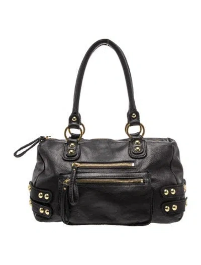 Pre-owned Linea Pelle Leather Shoulder Bag In Black