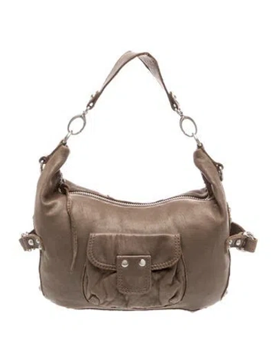 Pre-owned Linea Pelle Leather Shoulder Bag In Brown