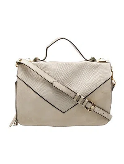 Pre-owned Linea Pelle Leather Shoulder Bag In Neutral