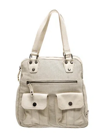 Pre-owned Linea Pelle Leather Shoulder Bag In Neutral