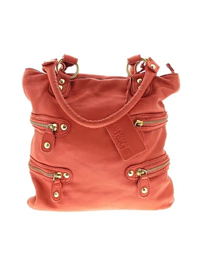 Pre-owned Linea Pelle Leather Tote Bag In Orange