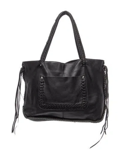 Pre-owned Linea Pelle Leather Tote In Black