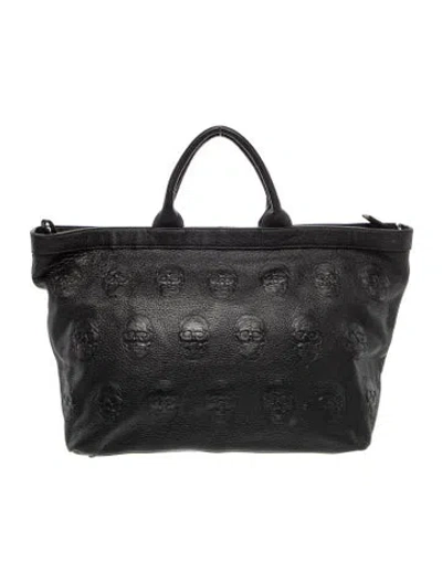 Pre-owned Linea Pelle Leather Weekender Bag In Black