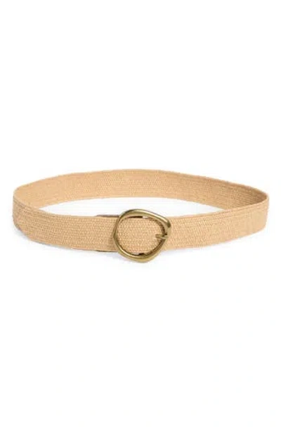 Linea Pelle Molten Buckle Straw Belt