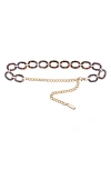 Linea Pelle Resin Chain Belt In Tortoise