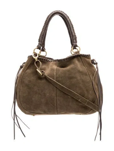Pre-owned Linea Pelle Suede Hobo In Brown