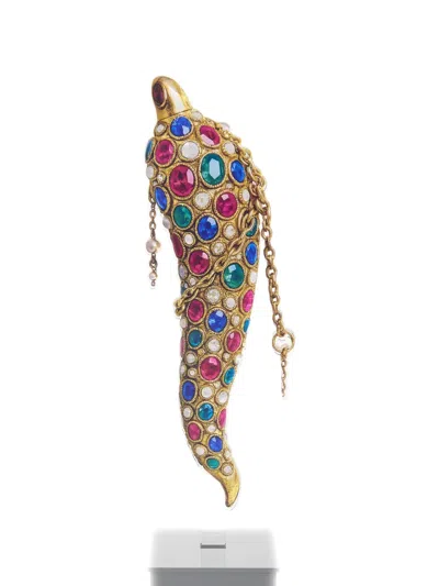 Linee Recanati Chain Embellished Home Decor In Gold