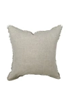 Linen & James Nora Natural Linen Fringe Pillow Cover In Natural