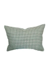 Linen & James Quincy | Sage Green Linen Gingham Pillow Cover