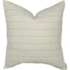 Linen & James Sophia Cream Stripe Pillow Cover In Cream