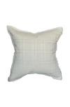 Linen & James Teddy | Woven Cream Plaid Linen Pillow Cover