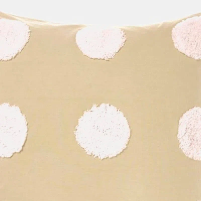 Linen House Haze Continental Sham Pillowcase Cover (pink/sand) (26 X 26in)