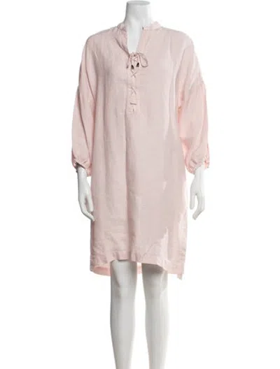 Pre-owned Line N Knee-length Dress In Pink