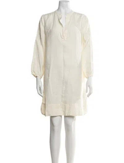 Pre-owned Line N Mini Dress In Neutrals