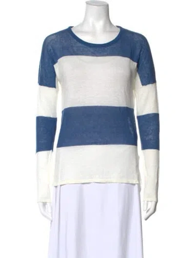Pre-owned Line N Striped Sweater In Blue
