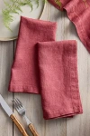 Linen Tales Lithuanian Linen Napkins, Set Of 2
