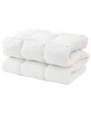 Linery & Co 2in Quilted Down Alternative Mattress Pad In White