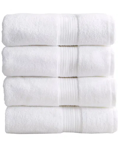 Linery & Co . 4pc Cooper Ringspun Cotton Bath Towel Set In White