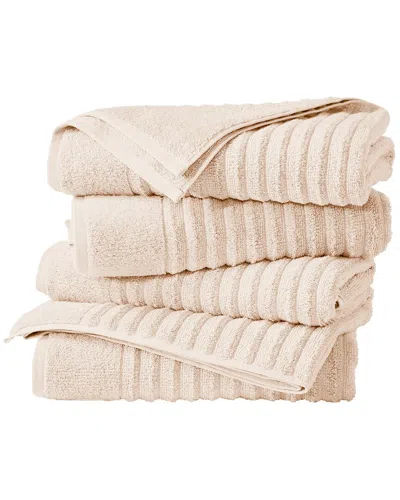 Linery & Co . 4pc Karina Combed Cotton Bath Towel Set