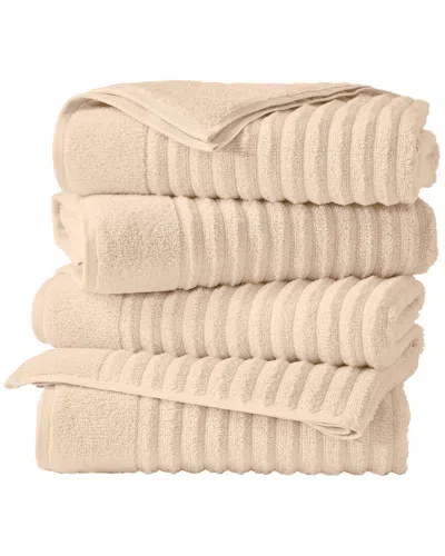 Linery & Co . 4pc Karina Combed Cotton Bath Towel Set