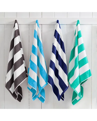 Linery & Co . 4pc Novia Oversized Cotton Cabana Beach Towel Set In Multi