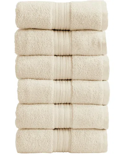 Linery & Co . 6pc Cooper Ringspun Cotton Bath Towel Set In Neutral