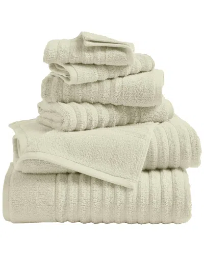 Linery & Co . 6pc Karina Combed Cotton Bath Set