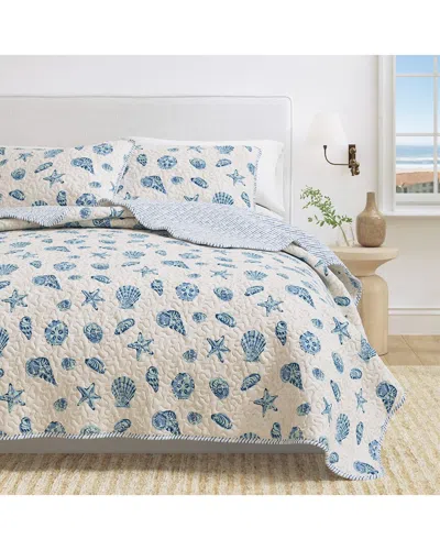 Linery & Co . Bali Coastal Quilt Set With Shams In Brown