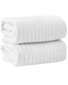 Linery & Co . Combed Cotton 2pc Bath Sheet Set In Multi