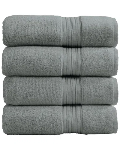 Linery & Co . 4pc Cooper Ringspun Cotton Bath Towel Set In Green