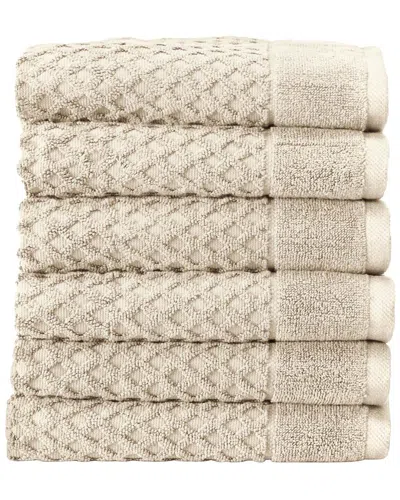 Linery & Co Cotton Diamond Waffle Texture Bath Towels