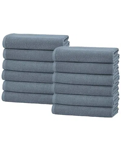 Linery & Co Cotton Diamond Waffle Texture Bath Towels