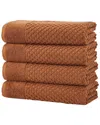 Linery & Co Cotton Diamond Waffle Texture Bath Towels