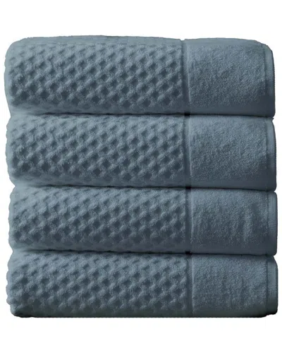 Linery & Co Cotton Diamond Waffle Texture Bath Towels