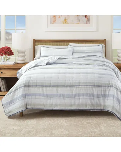 Linery & Co . Detailed Dot Stitch Quilt Set