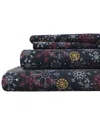 Linery & Co Elevated Holiday 100% Turkish Cotton Flannel Sheet Set In Multi